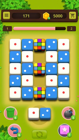 Dice Craft - Merge Puzzle (Дайс Крафт) МОД/Взлом [Много монет, Открытые уровни и Мега MOD] Screenshot 3