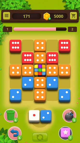 Dice Craft - Merge Puzzle (Дайс Крафт) МОД/Взлом [Много монет, Открытые уровни и Мега MOD] Screenshot 5
