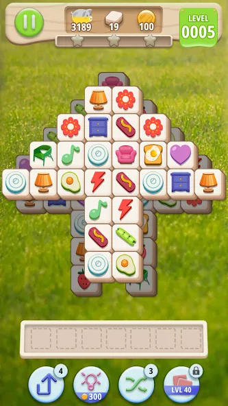 Tiledom - Matching Puzzle (Тайледом) МОД/Взлом [Все открыто, Дополнительные деньги и Меню MOD] Screenshot 1