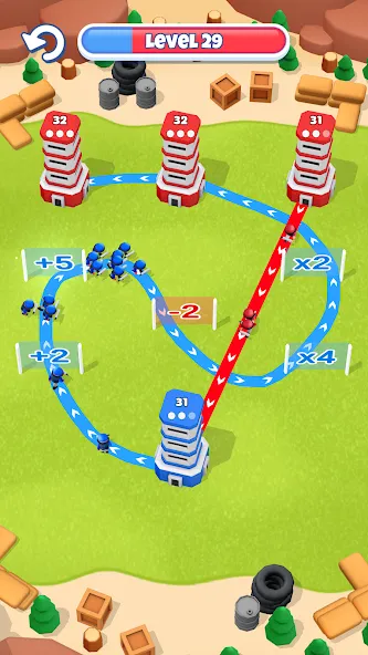 Tower War - Tactical Conquest (Тауэр Вар) МОД/Взлом [Деньги, Монеты и Меню MOD] Screenshot 1