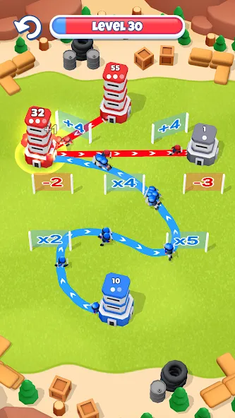 Tower War - Tactical Conquest (Тауэр Вар) МОД/Взлом [Деньги, Монеты и Меню MOD] Screenshot 3