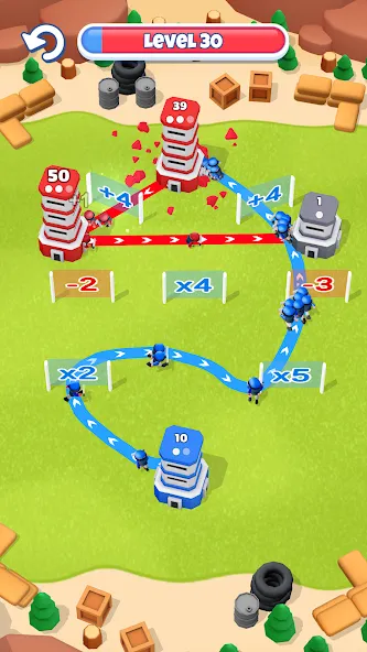Tower War - Tactical Conquest (Тауэр Вар) МОД/Взлом [Деньги, Монеты и Меню MOD] Screenshot 4