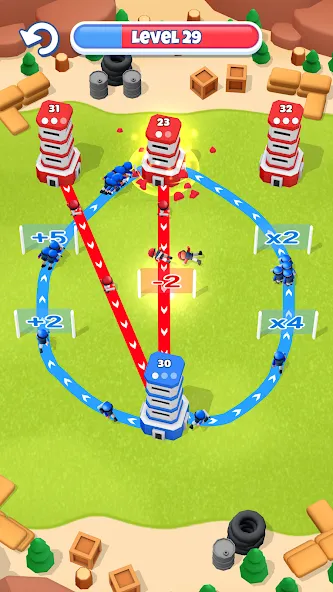 Tower War - Tactical Conquest (Тауэр Вар) МОД/Взлом [Деньги, Монеты и Меню MOD] Screenshot 5