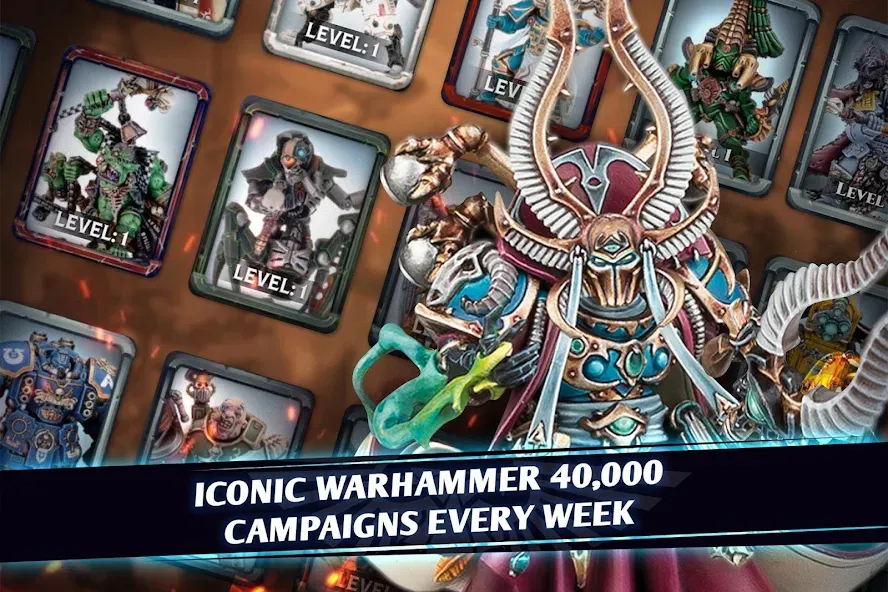 Warhammer Combat Cards - 40K (Вархаммер Комбат Кардс) МОД/Взлом [Деньги, Монеты и Меню MOD] Screenshot 2