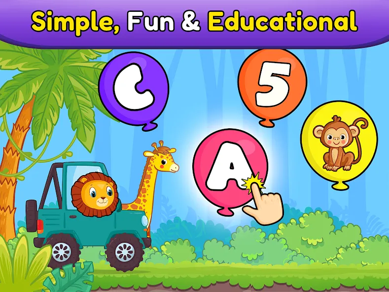 Balloon Pop Kids Learning Game МОД/Взлом [Меню, Бесконечные монеты и Открытые уровни] Screenshot 2