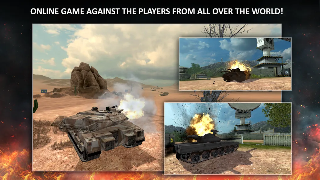 Tanktastic 3D tanks (Танктастик 3D танки) МОД/Взлом [Много монет, Открытые уровни и Мега MOD] Screenshot 1