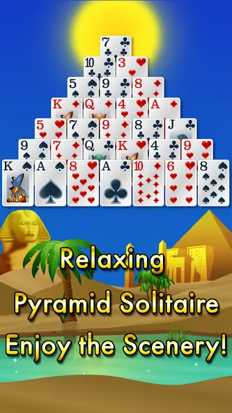 Pyramid Solitaire - Egypt (Пирамиды пасьянс) МОД/Взлом [Много монет, Открытые уровни и Мега MOD] Screenshot 1