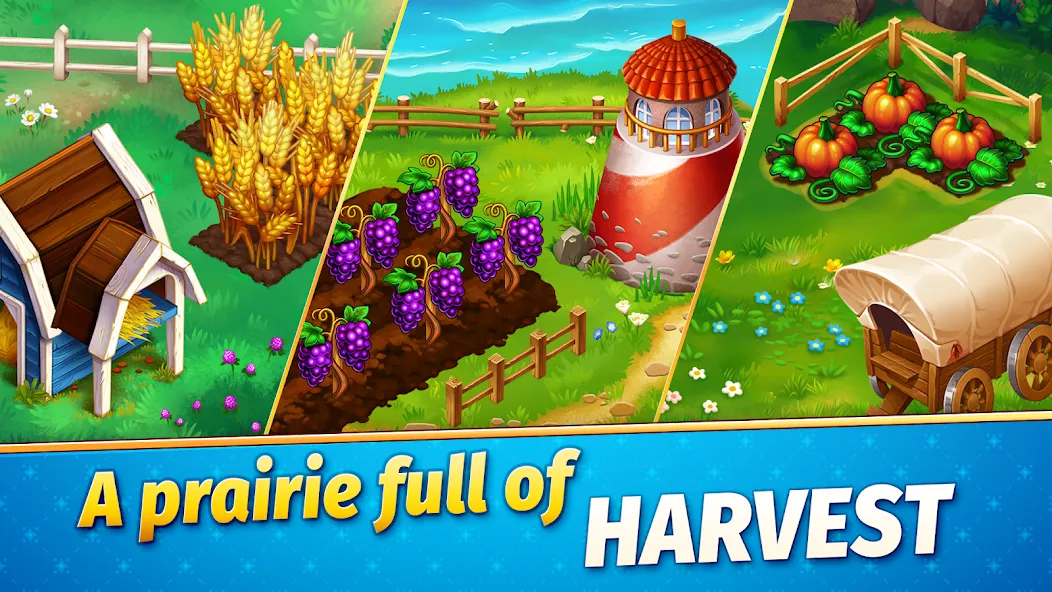 Solitaire Golden Prairies МОД/Взлом [Меню, Бесконечные монеты и Открытые уровни] Screenshot 2