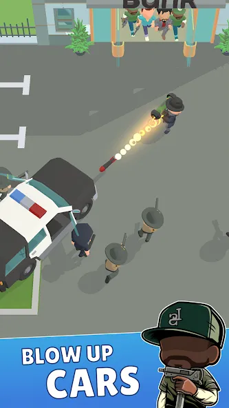 Merge Gangster Heist vs Police (Мердж Гангстер Хейст) МОД/Взлом [Все открыто, Дополнительные деньги и Меню MOD] Screenshot 5