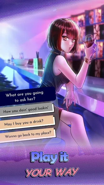HaremKing - Waifu Dating Sim (ХаремКинг) МОД/Взлом [Деньги, Монеты и Меню MOD] Screenshot 1