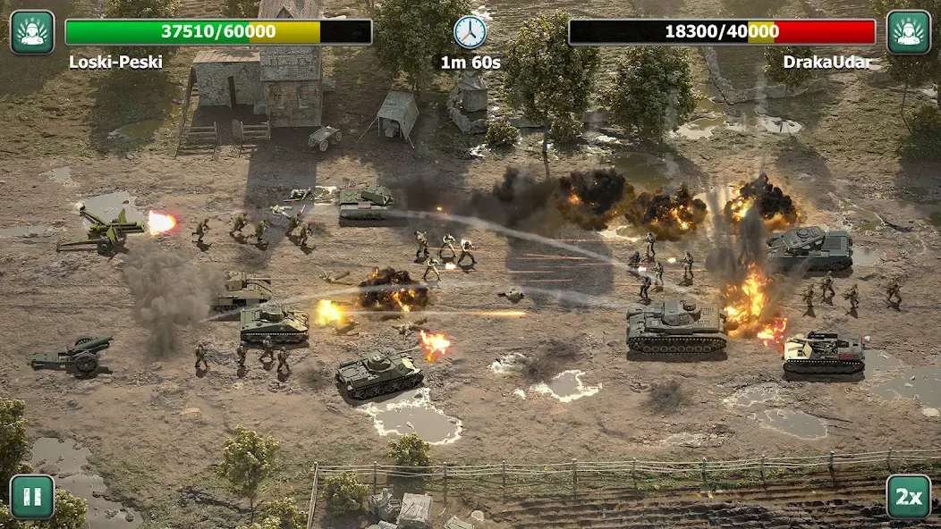 Heroes of War: Idle army game (Герои войны) МОД/Взлом [Бесконечные деньги, Монеты и Мега MOD] Screenshot 4