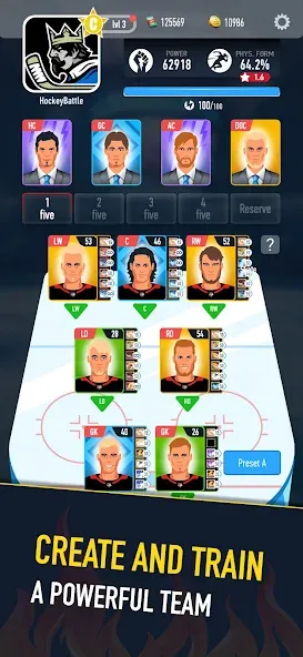 Hockey Battle 2 (Хоккей Батл 2) МОД/Взлом [Много денег, Монет и Все открыто] Screenshot 3