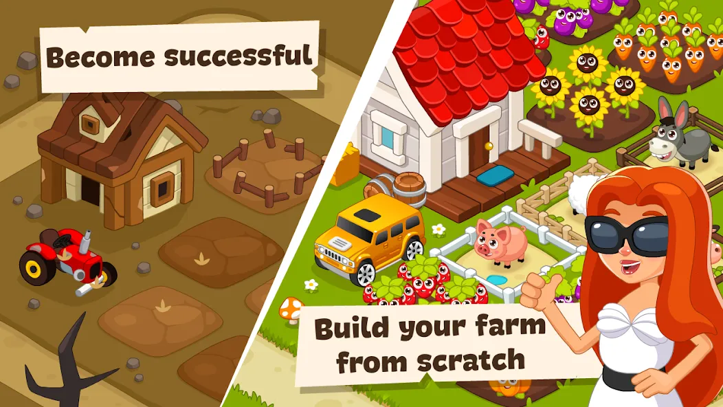 Idle Farm Game Offline Clicker МОД/Взлом [Деньги, Монеты и Меню MOD] Screenshot 2