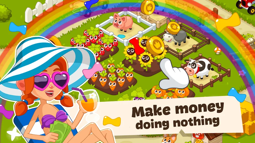 Idle Farm Game Offline Clicker МОД/Взлом [Деньги, Монеты и Меню MOD] Screenshot 3