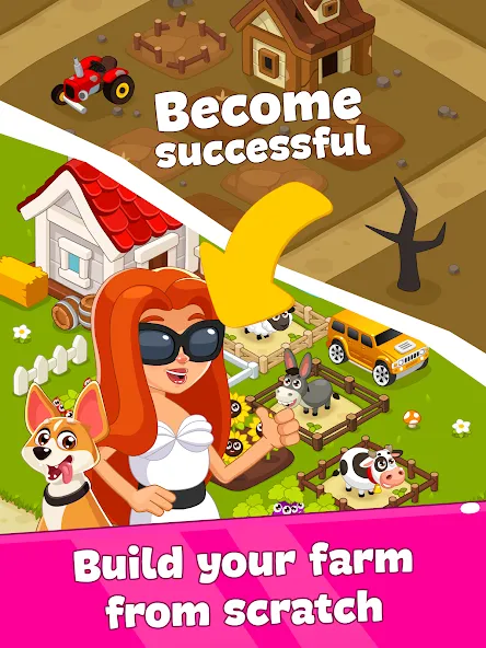 Idle Farm Game Offline Clicker МОД/Взлом [Деньги, Монеты и Меню MOD] Screenshot 5