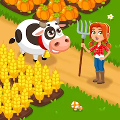 Скачать Взломанная Idle Farm Game Offline Clicker на Андроид (Много денег)