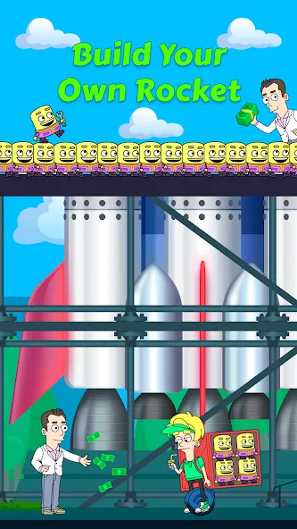 Idle Rocket Tycoon (Айдл Рокет Тайкун) МОД/Взлом [Бесконечные деньги, Монеты и Мега MOD] Screenshot 1