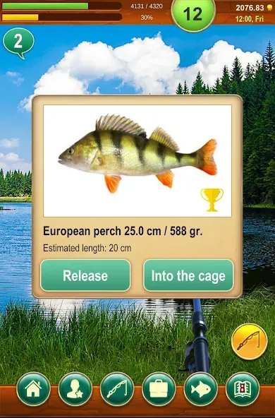 Fishing Baron - fishing game МОД/Взлом [Меню, Бесконечные монеты и Открытые уровни] Screenshot 3