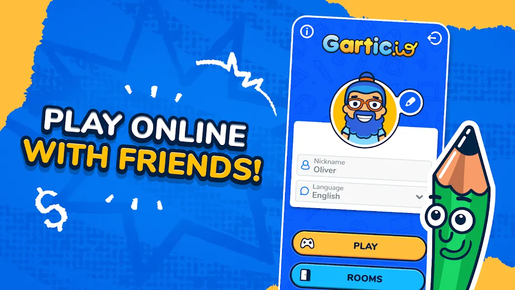 Gartic.io - Draw, Guess, WIN МОД/Взлом [Все открыто, Дополнительные деньги и Меню MOD] Screenshot 2