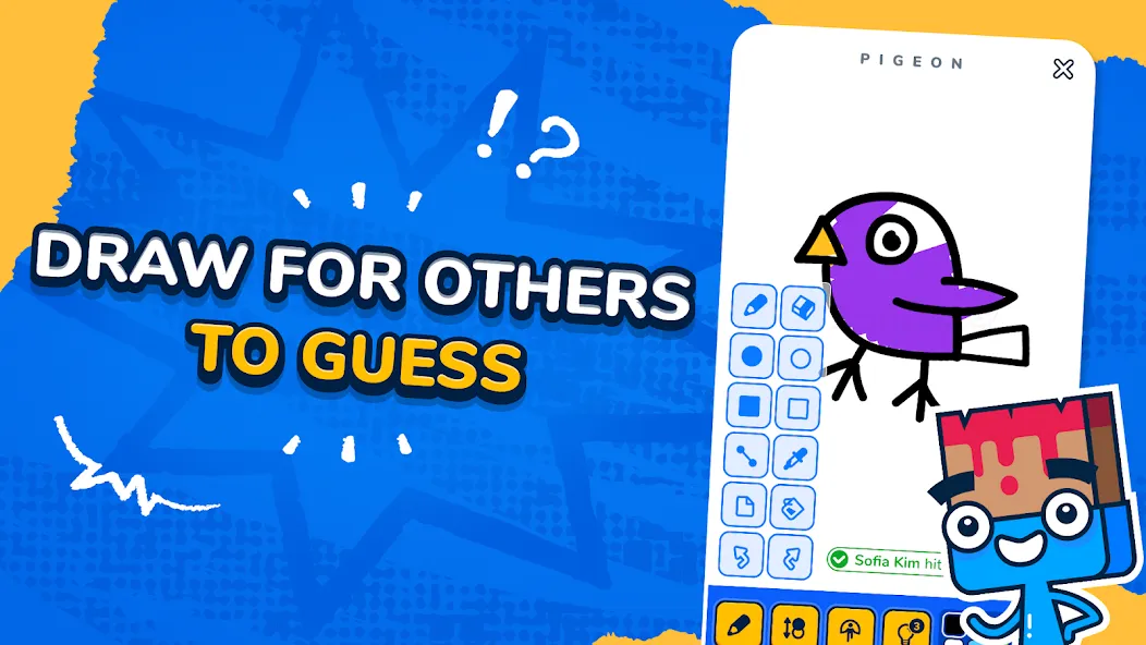 Gartic.io - Draw, Guess, WIN МОД/Взлом [Все открыто, Дополнительные деньги и Меню MOD] Screenshot 4