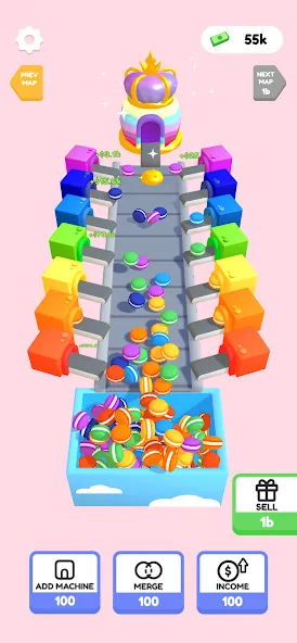 Dessert Factory Idle (Дизерт Фактори Айдл) МОД/Взлом [Бесконечные деньги, Монеты и Мега MOD] Screenshot 2