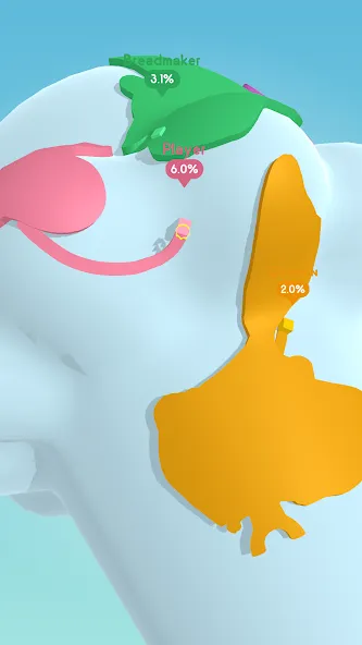 Paper.io 3D МОД/Взлом [Много денег, Монет и Все открыто] Screenshot 5