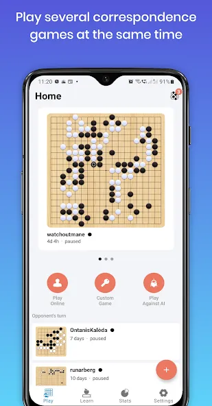 Sente - Online GO — скриншот 1 Sente - Online GO — скриншот 1
