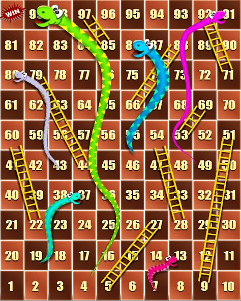 Snake and ladder (Змеи и лестницы) МОД/Взлом [Деньги, Монеты и Меню MOD] Screenshot 1