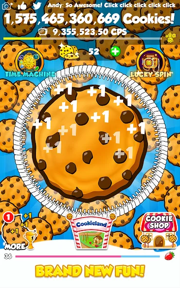 Cookie Clickers 2 (С  2) МОД/Взлом [Все открыто, Дополнительные деньги и Меню MOD] Screenshot 1