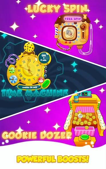 Cookie Clickers 2 (С  2) МОД/Взлом [Все открыто, Дополнительные деньги и Меню MOD] Screenshot 2