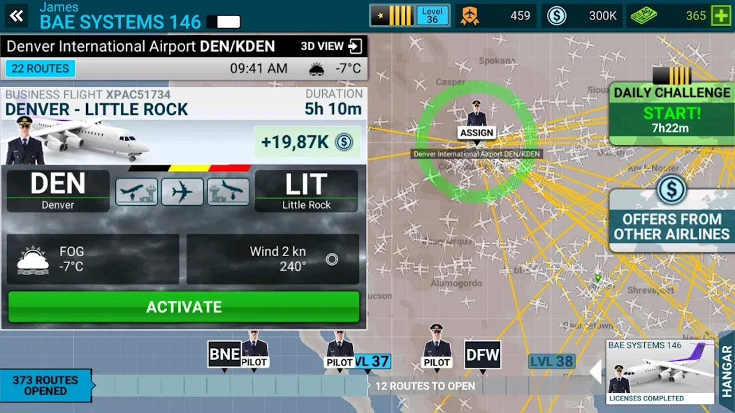 Airline Commander: Flight Game (ЭЙРЛАЙН КОМАНДЕР) МОД/Взлом [Много денег, Монет и Все открыто] Screenshot 3
