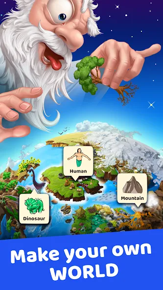 Doodle God: Infinite Alchemy (Дудл Год) МОД/Взлом [Деньги, Монеты и Меню MOD] Screenshot 1