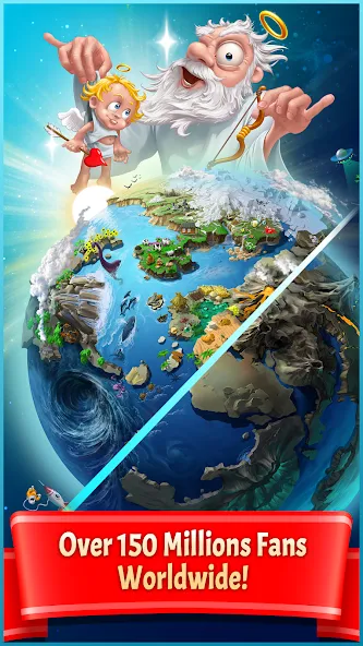 Doodle God Planet Blitz (Дудл Год Планета Блиц) МОД/Взлом [Много монет, Открытые уровни и Мега MOD] Screenshot 1