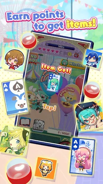 Hatsune Miku Tycoon (Хацуне Мику Тайкун) МОД/Взлом [Меню, Бесконечные монеты и Открытые уровни] Screenshot 4