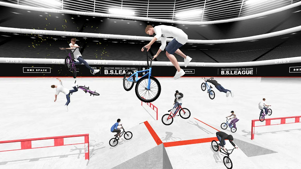 BMX Space (БМХ Спейс) МОД/Взлом [Бесконечные деньги, Монеты и Мега MOD] Screenshot 1