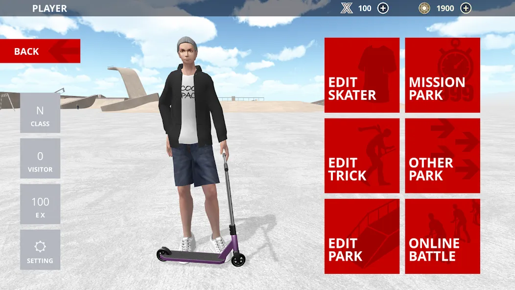 Scooter Space (кутер Спейс) МОД/Взлом [Все открыто, Дополнительные деньги и Меню MOD] Screenshot 5