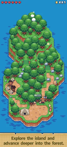 Tiny  Island Survival МОД/Взлом [Много монет, Открытые уровни и Мега MOD] Screenshot 2