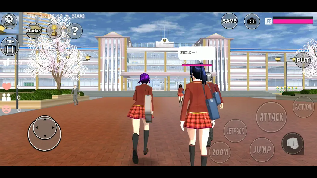 SAKURA School Simulator (Сакура Скул Симулятор) МОД/Взлом [Деньги, Монеты и Меню MOD] Screenshot 1