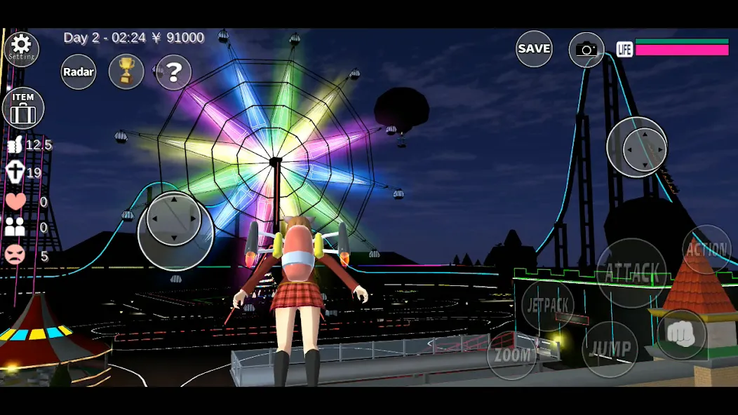 SAKURA School Simulator (Сакура Скул Симулятор) МОД/Взлом [Деньги, Монеты и Меню MOD] Screenshot 3