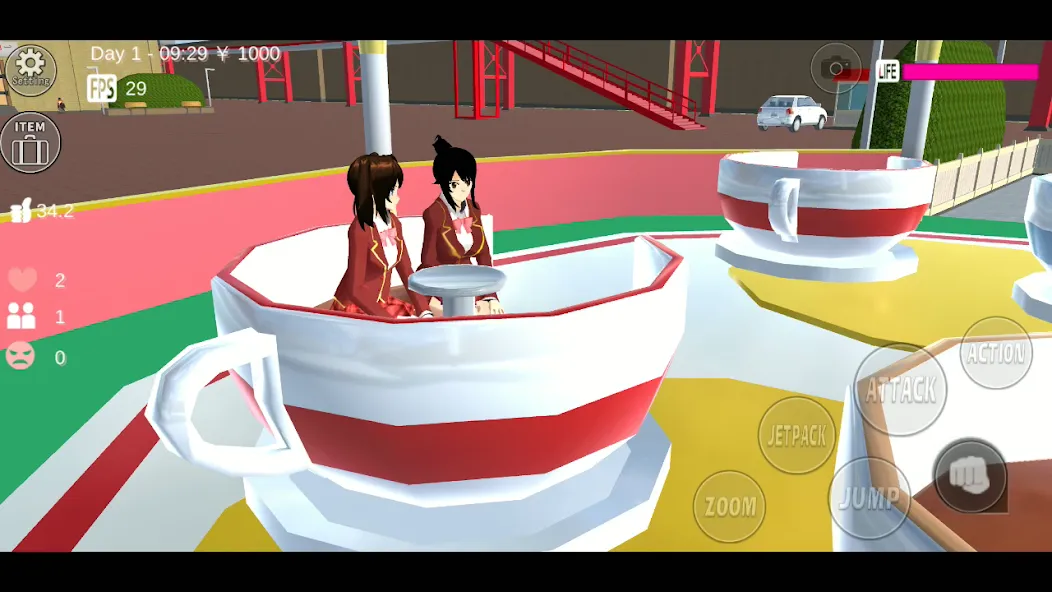 SAKURA School Simulator (Сакура Скул Симулятор) МОД/Взлом [Деньги, Монеты и Меню MOD] Screenshot 4