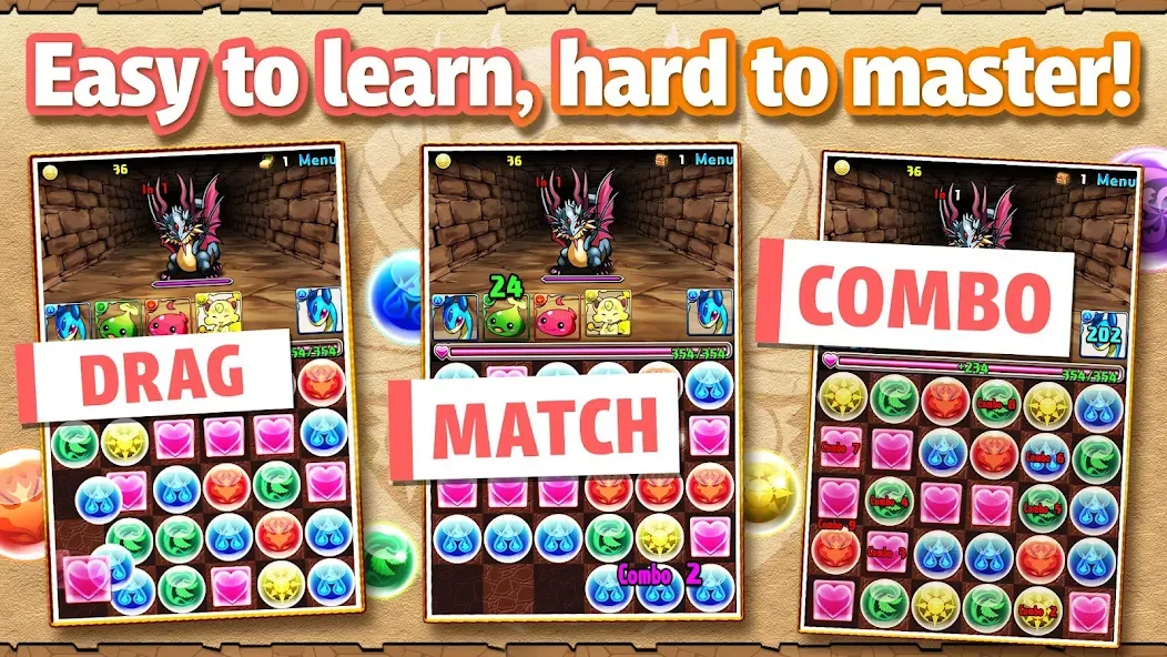 Puzzle & Dragons МОД/Взлом [Все открыто, Дополнительные деньги и Меню MOD] Screenshot 2
