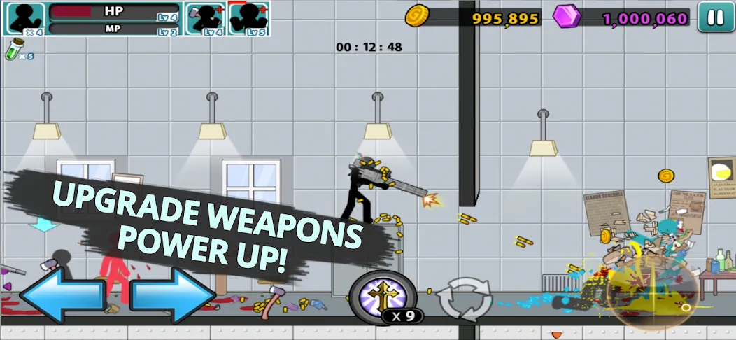 Anger of stick 5 : zombie (Ангер оф стик 5) МОД/Взлом [Бесконечные деньги, Монеты и Мега MOD] Screenshot 5