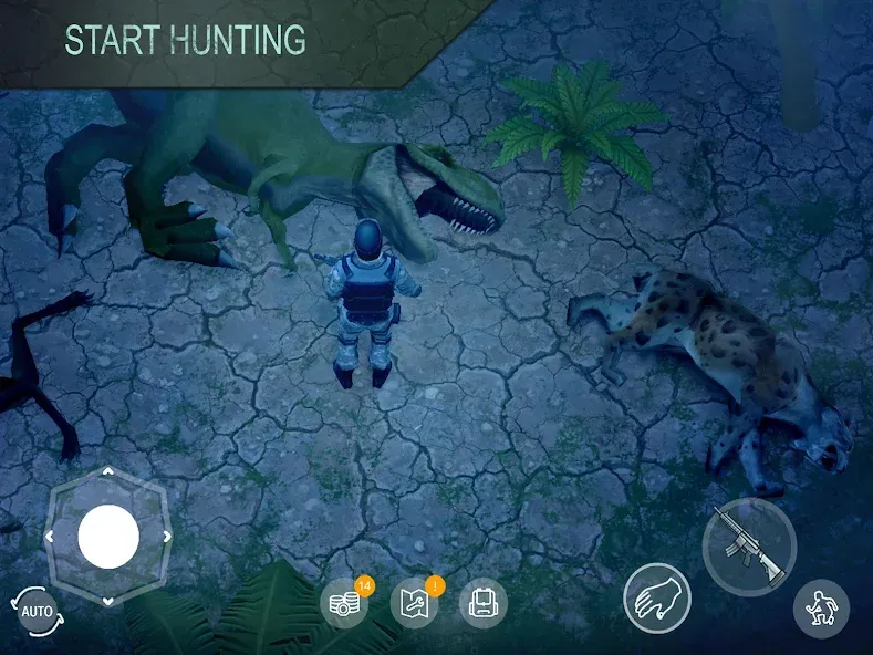 Jurassic Survival (Джурасик Сурвайвал) МОД/Взлом [Все открыто, Дополнительные деньги и Меню MOD] Screenshot 2