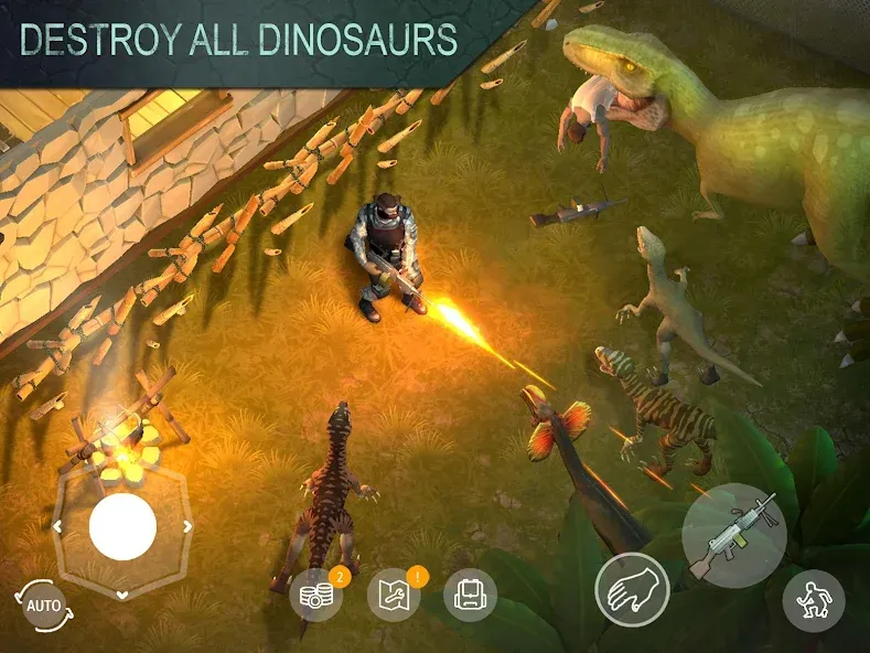 Jurassic Survival (Джурасик Сурвайвал) МОД/Взлом [Все открыто, Дополнительные деньги и Меню MOD] Screenshot 3