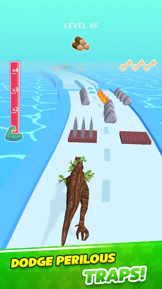 Dino Evolution Run 3D (Дино Эволюция Ран 3Д) МОД/Взлом [Все открыто, Дополнительные деньги и Меню MOD] Screenshot 5