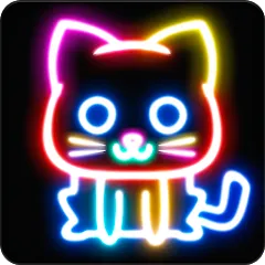 Скачать Drawing For Kids - Glow Draw Взлом (Все цвета и неоновые кисти открыты) на Андроид