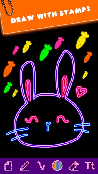 Drawing Game for girls МОД/Взлом [Деньги, Монеты и Меню MOD] Screenshot 4