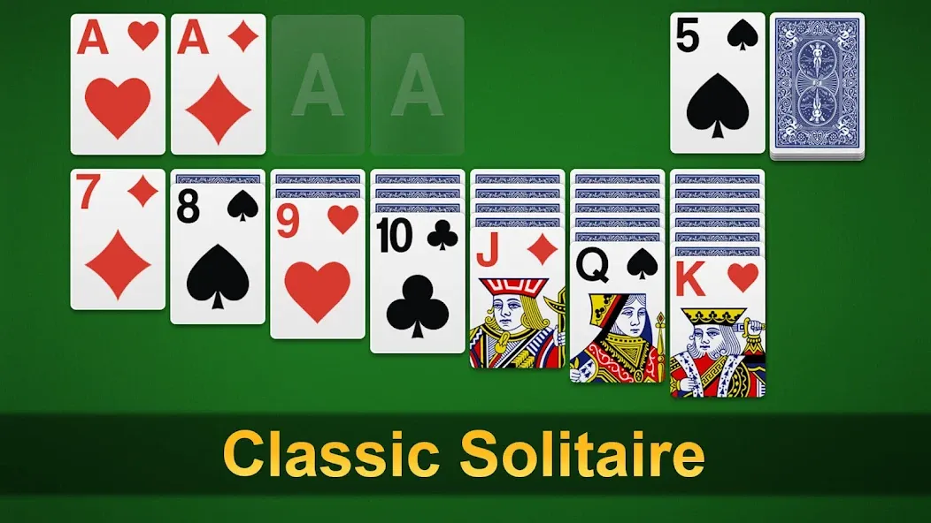 Klondike Solitaire - Patience МОД/Взлом [Все открыто, Дополнительные деньги и Меню MOD] Screenshot 1
