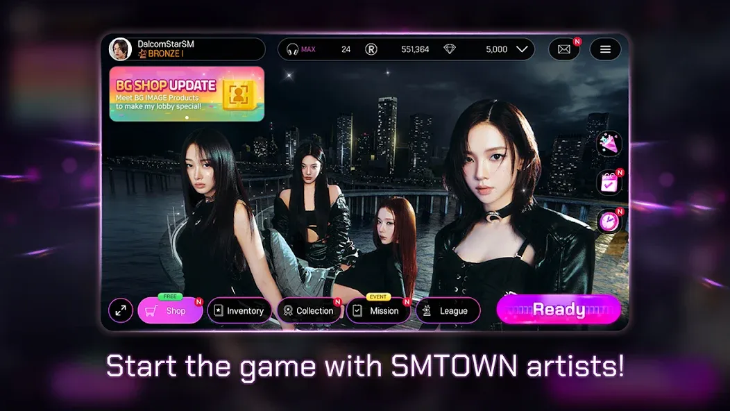 SUPERSTAR SMTOWN (уперСтар СМТАУН) МОД/Взлом [Меню, Бесконечные монеты и Открытые уровни] Screenshot 2