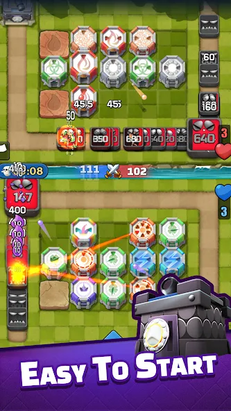Tower Defense PvP:Tower Royale (Тауэр Роял) МОД/Взлом [Меню, Бесконечные монеты и Открытые уровни] Screenshot 3